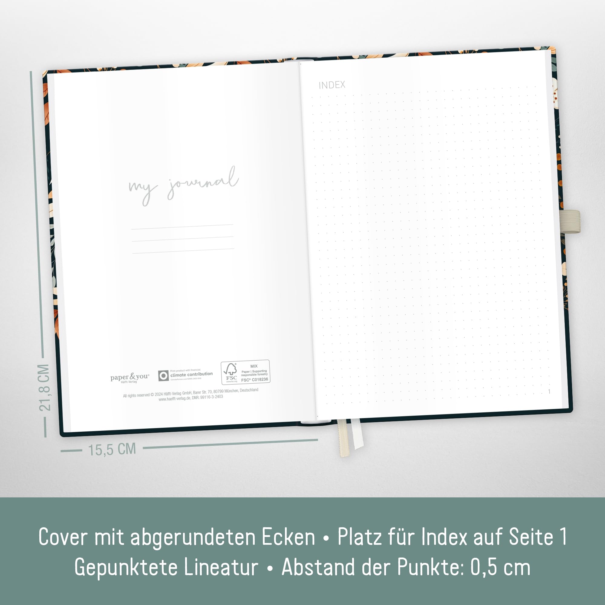 Paper&you® Premium Journal Dotted [Travel The World] Carnet De Notes A5