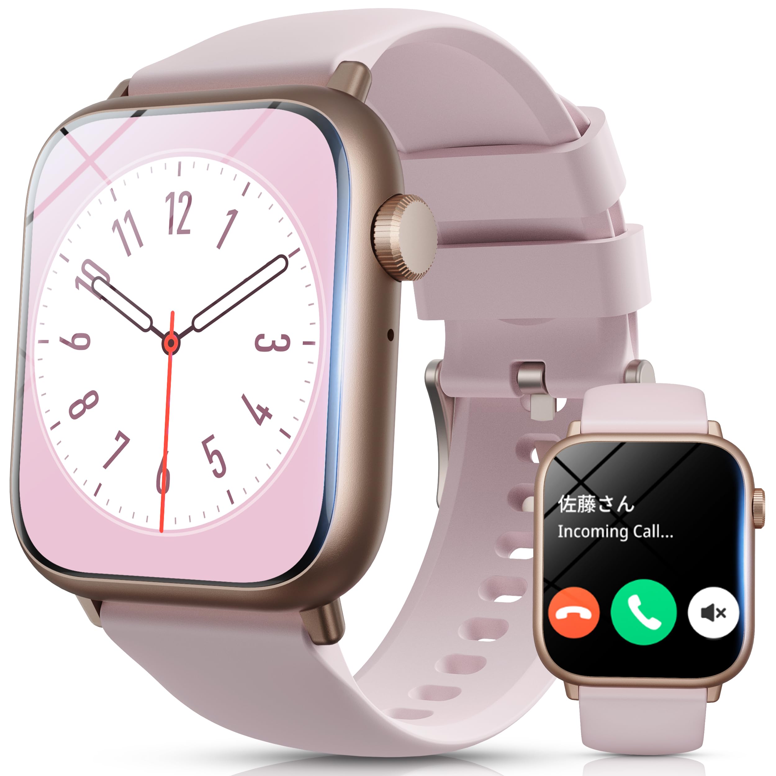 スマートウォッチスポーツアウトドアの夢 Amazon | 2026最新 スマートウォッチ android/iphone両対応 1.85インチ