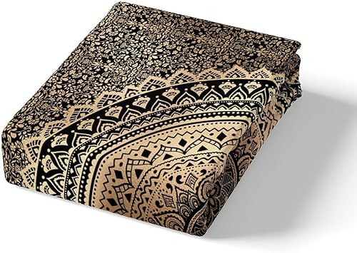 Miniatura 46 de Castle Fairy Juego de funda de edredón de mandala rosa, tamaño individual, juego de ropa de cama bohemio de cachemira para niños, adolescentes