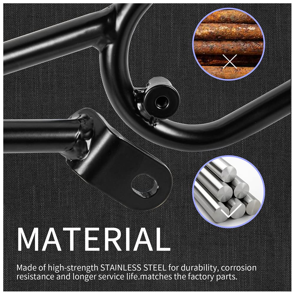 Motorcycle Black Steel Saddlebag Side Mount Support Bar Rear Saddlebag Touring Storage Bag Luggage Saddlebag Frame Bracket Holder Fit Y.a.maha MT07