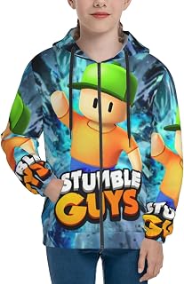 Stumble Guys Hoodie Boys Girls Sweatshirt 3d Printing Pullover Jacket Unisex Zipper Hoodies