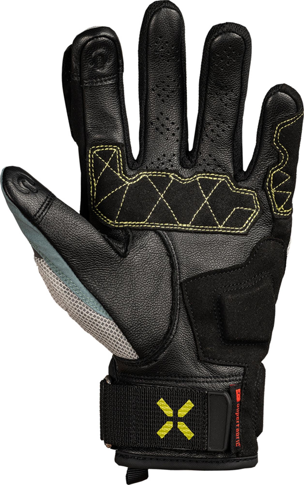 IXS Venture-Air 1.0 Damskie rękawice motocyklowe, czarny/niebieski/żółty, M
