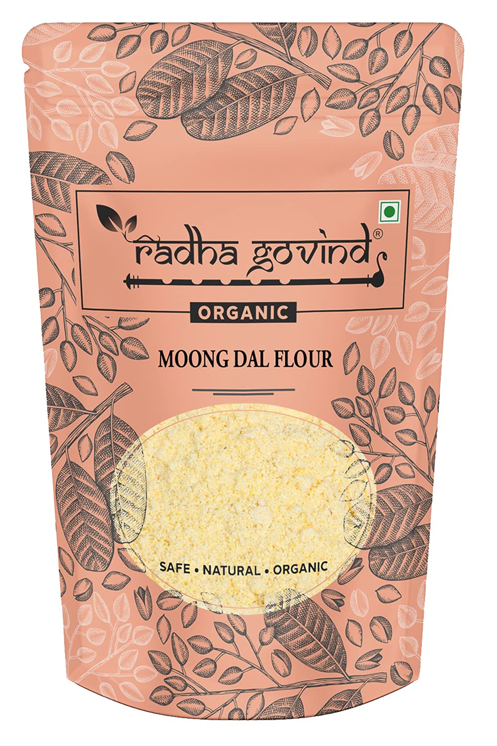 Radha Govind Organic Moong Dal Flour | Moong ki Dal ka Atta 500 Gram, Certified Organic (B08Q4L4DBW) Amazon Price History, Amazon Price Tracker