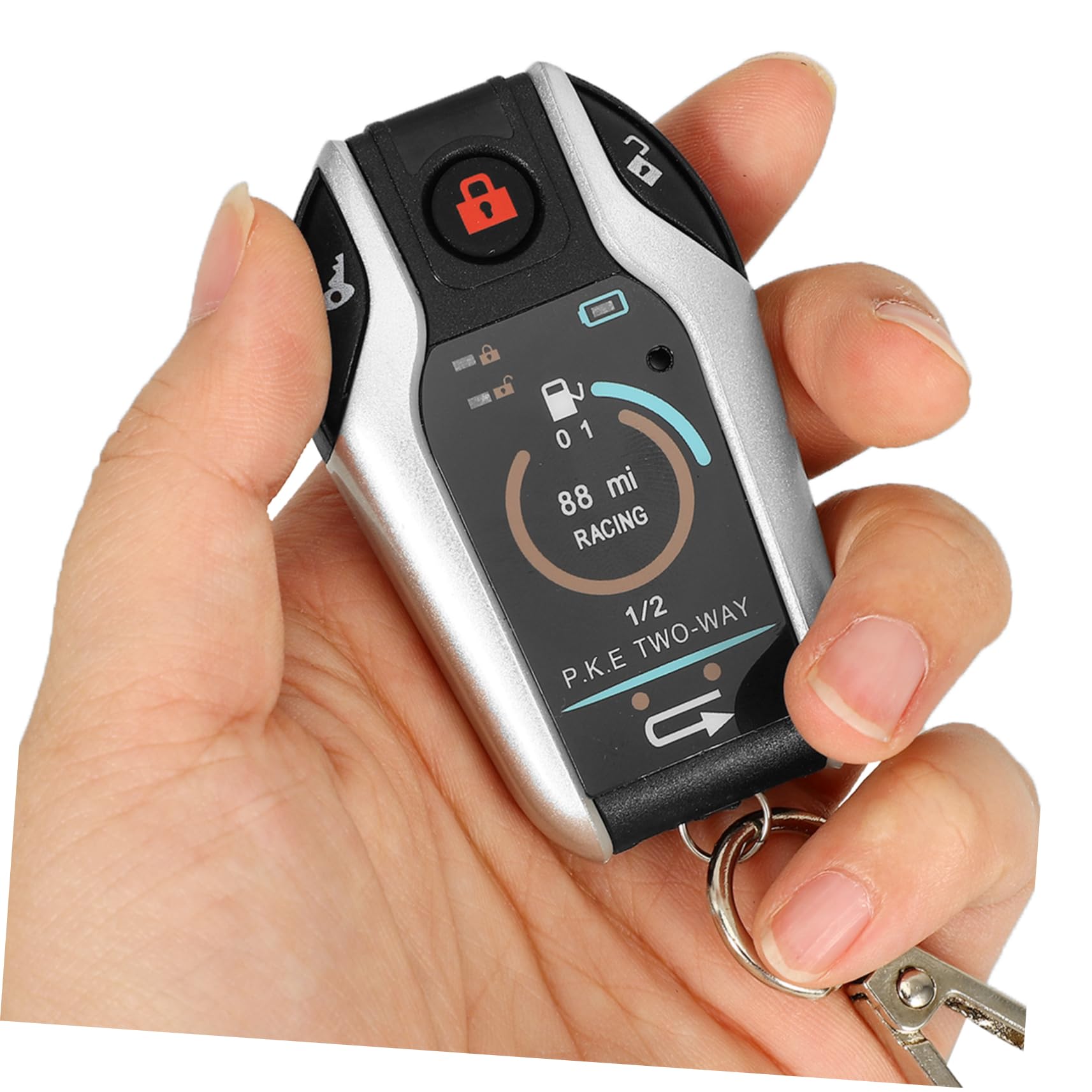 Kit Antifurto per Moto Allarme Bidirezionale, Avvio Remoto, Blocco Automatico e Sblocco, Materiale Plastico, Telecomando Incluso, Sicurezza Potenziata per Motocicletta