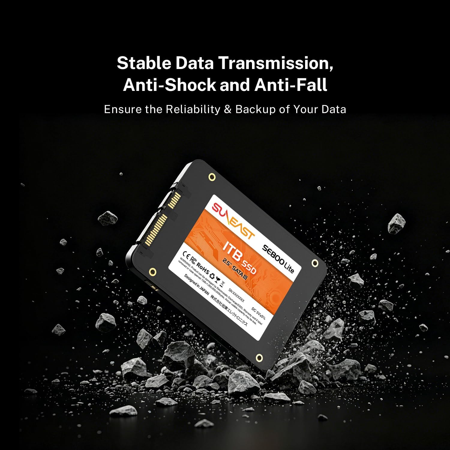 Amazon | SUNEAST 内蔵SSD 1TB 2.5インチ 3D NAND採用 SATA3 6Gb/s 7mm