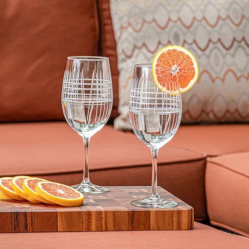 Miniatura 4 de Rolf Glass - Matchstick - Copas de vino multiusos de 18 onzas - Juego de 2 vasos sin plomo - Copas de vino grandes grabadas - Fabricado en los