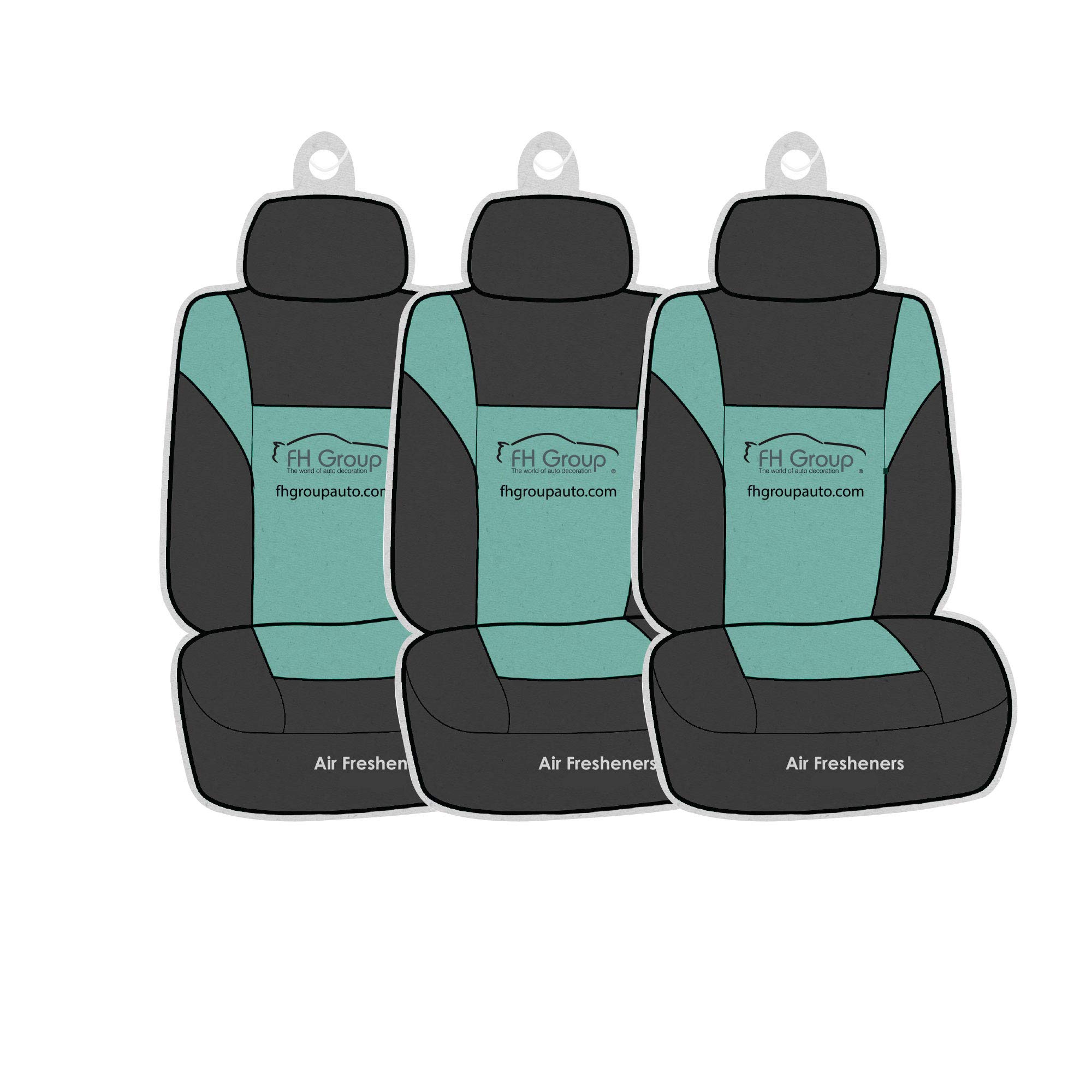FH GroupCar Hanging Air Freshener-Mini Seat Cover Design, Hudson Mist Scent- Long lasting for Auto, Home or Office-3 Pieces