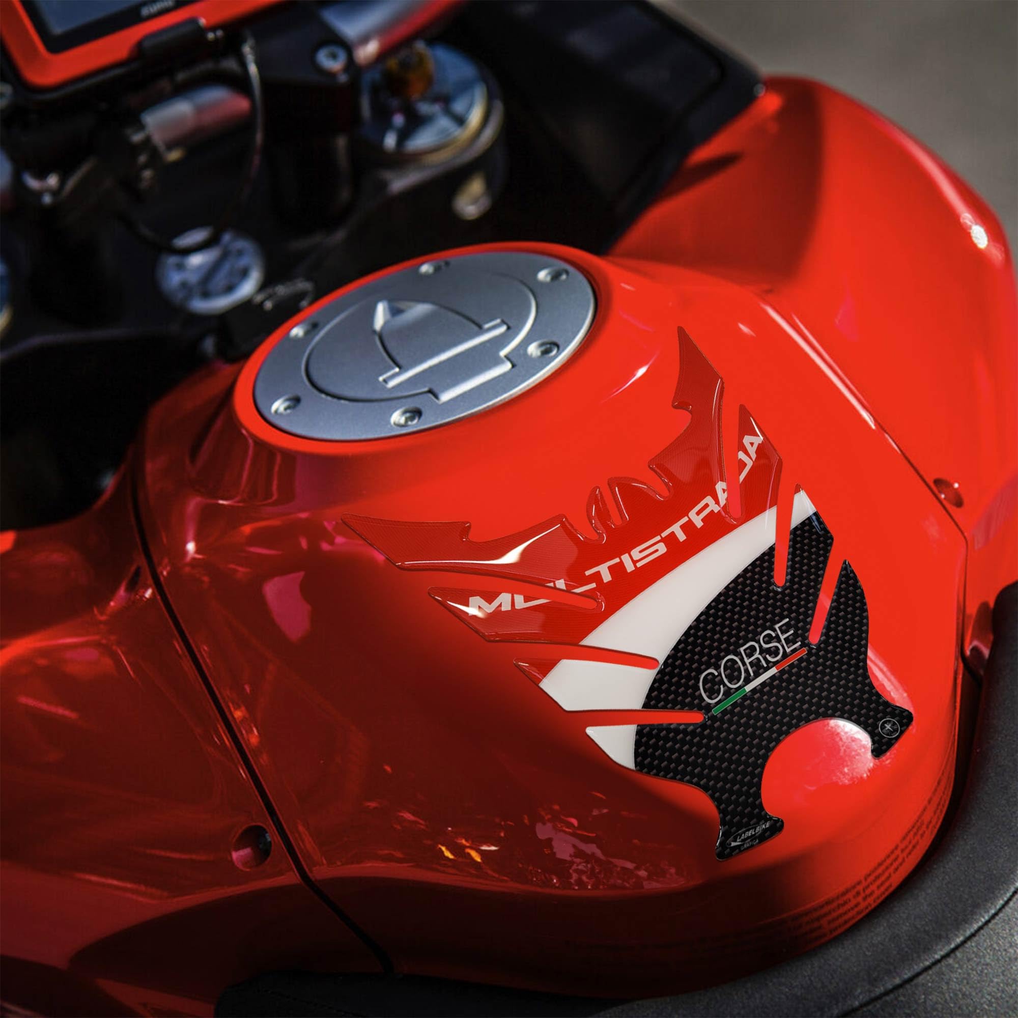 Paraserbatoio Adesivo Moto 3D Compatibile Con Aprilia Protezione Universale - Foto 11