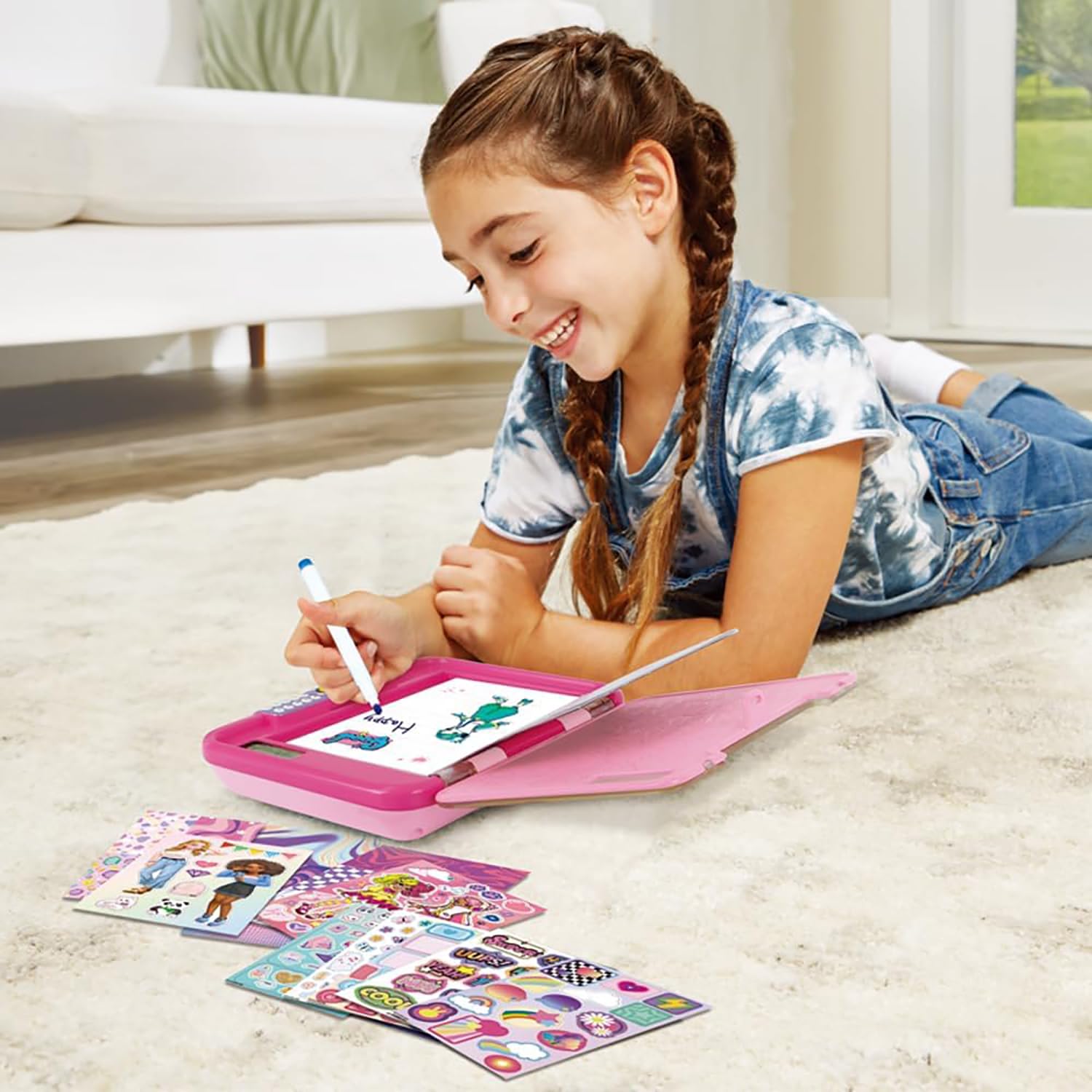 VTech KidiSecrets 365 – Diario Secreto de Voz, Diario Secreto Interactivo para niñas con grabadora de Voz, Diario con Pantalla LCD y código Secreto, Idioma Italiano, Pilas Incluidas, 5 – 12 años