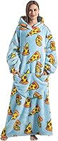Vista 5 de Oversized Wearable Blanket Hoodie for Adults - Extra Long Womens Blanket Sweatshirt