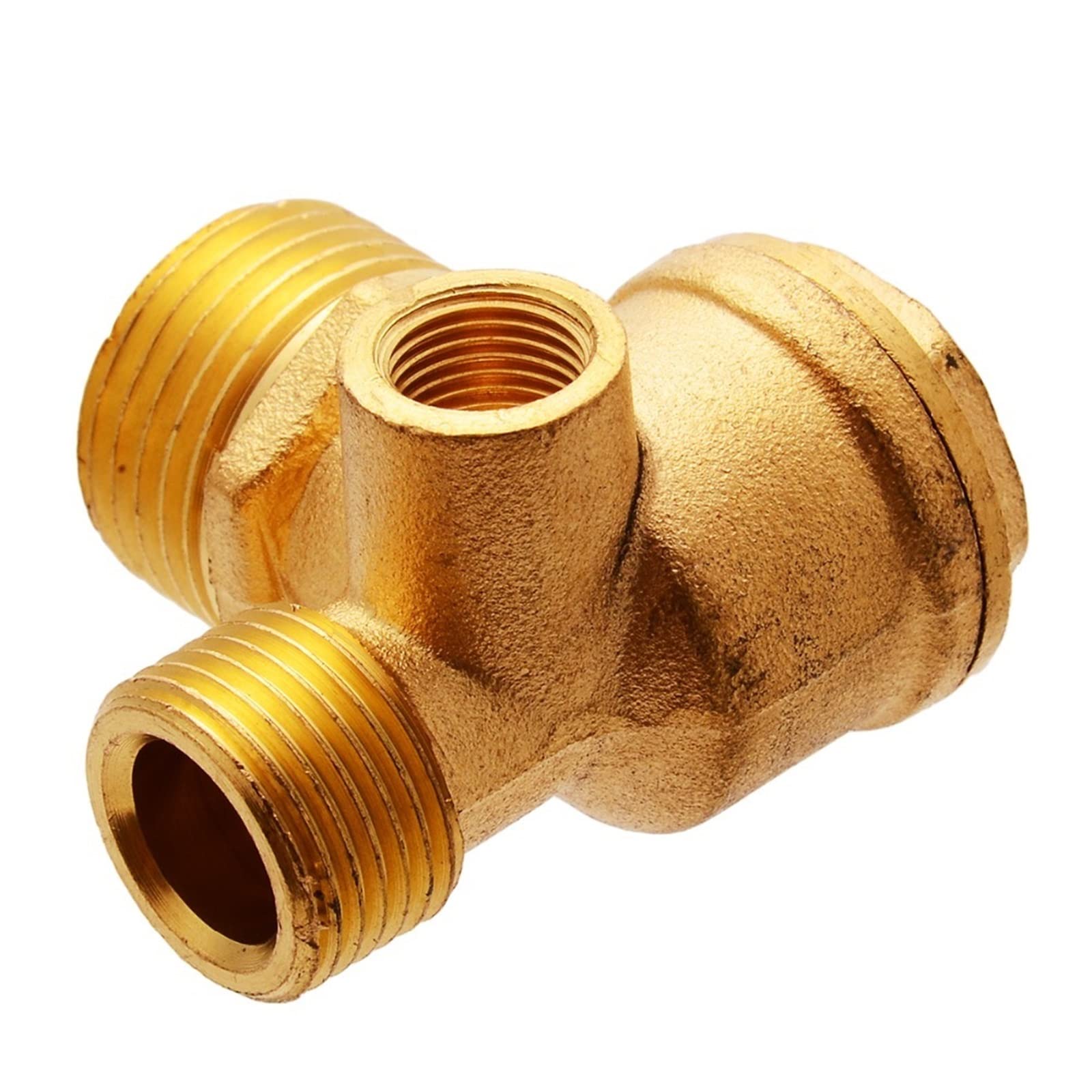 Vannes pneumatiques centrales avec clapet anti-retour laiton 3 ports 90°