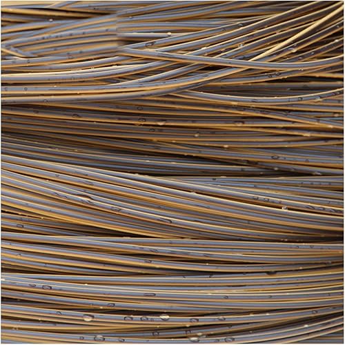 Miniatura 27 de Queenbox Material de tejido de ratán sintético de 17.64 oz (229.7 ft), 0.118 in de ancho, ratán de plástico redondo sólido de polietileno para 05