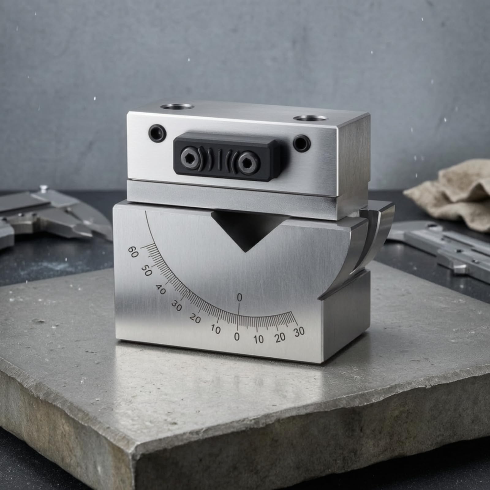 Winkelschleifabrichter Schleifscheiben Abrichter Abziehgerät Profilabrichter CR12 mit 50 Mm Zentrum Und Gravurskala Winkel 0 Bis 60 Grad Präzision