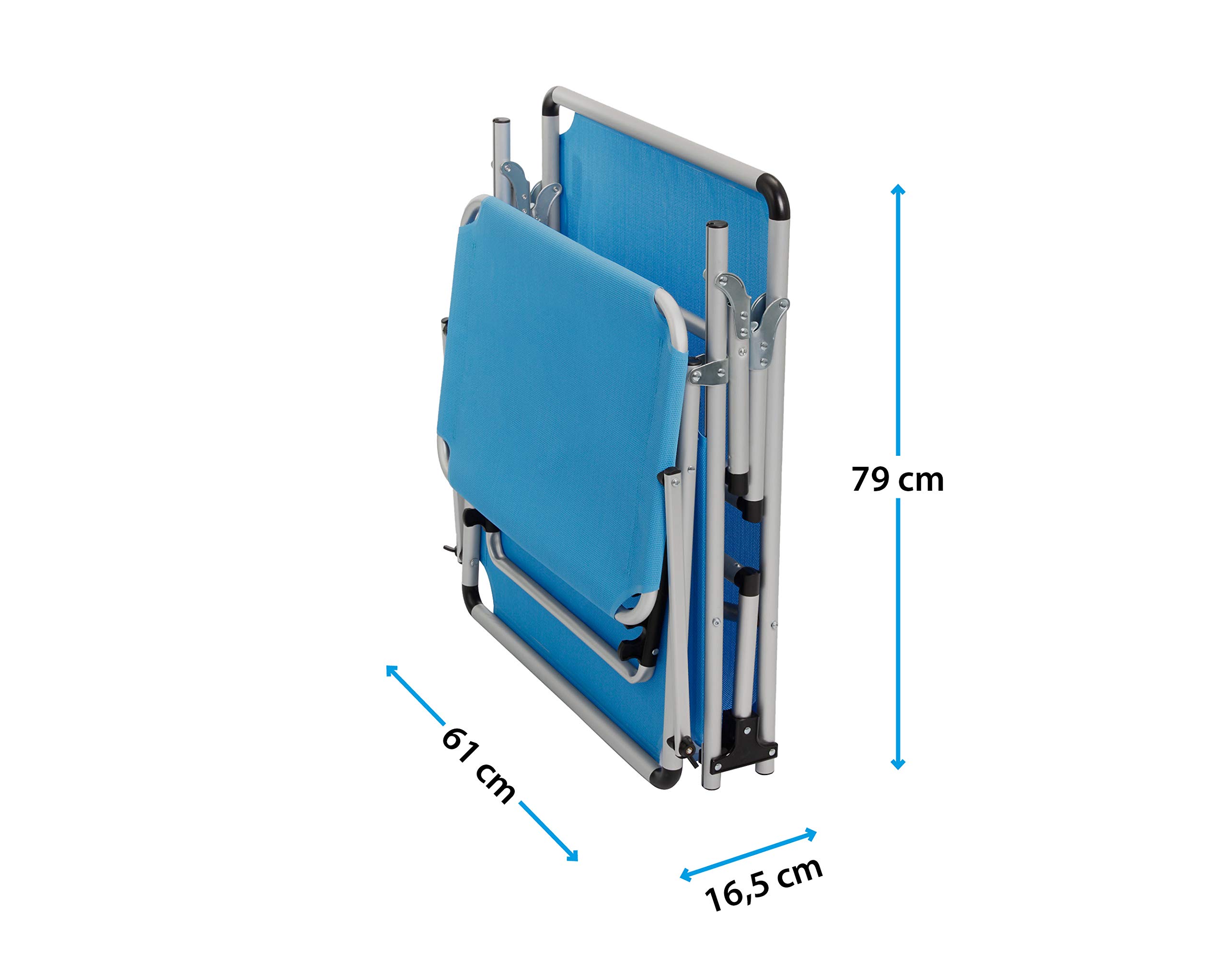 Brunner Lit de Plage Malibu (Bleu)