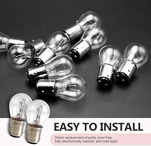 Miniatura 5 de 10 bombillas 1157, doble cola de freno alto y bajo, bombillas P215W S25 2057 2357 7528 BAY15D, luces halógenas universales de estacionamiento