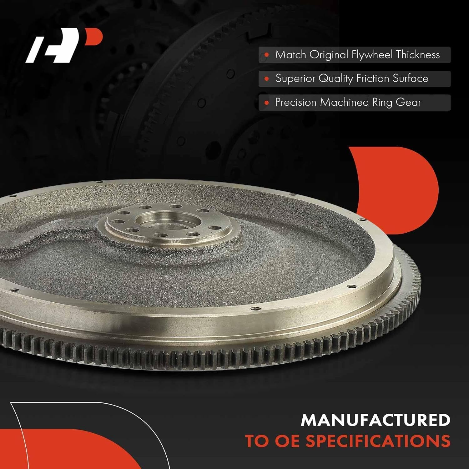 A-Premium Clutch Flywheel Compatible with Ford F-250 F-350 F Super Duty 1988-1994, 7.3L, Manual Transmission, 9 Bolt Holes, 155 Teeth