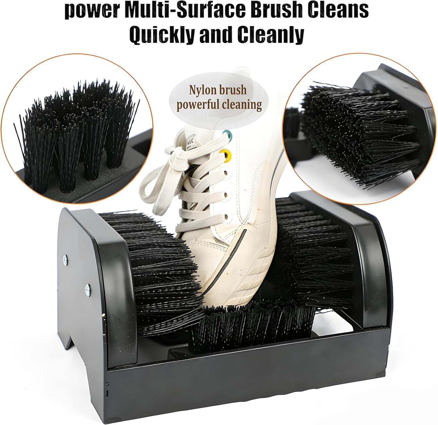 Grattoir À Boue Double Face, Brosse De Nettoyage pour Chaussures Et Bottes Dextérieur avec Manche, Élimine La Boue Et La Saleté des Chaussures De Golf, des Chaussures De Jardin Et des Baskets