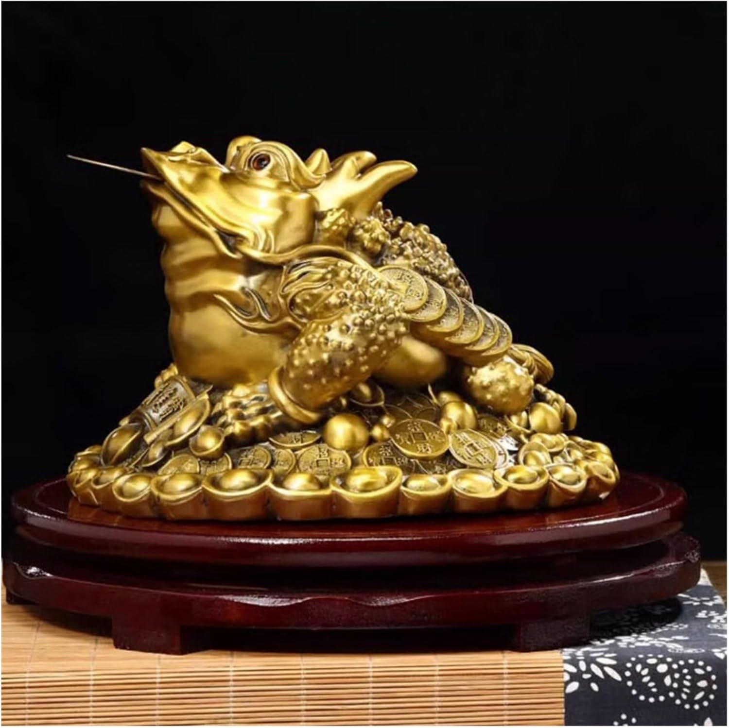風水卓上仏像 ラッキーマネーカエル風水ヒキガエル中国の風水マネーカエル水富ラッキー