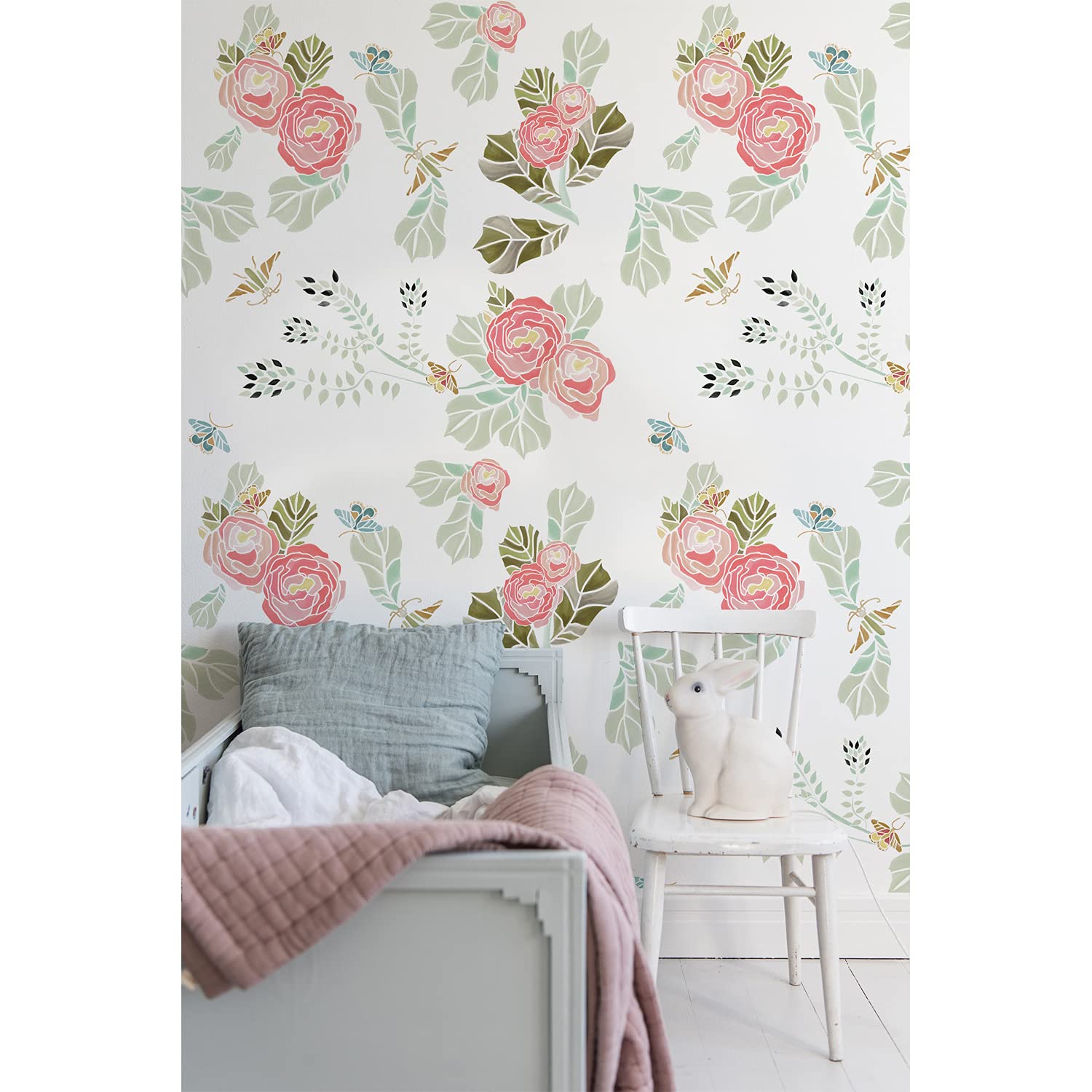 Papier peint fleurs pastel pour chambre et salon : créez un cocon floral Coloray