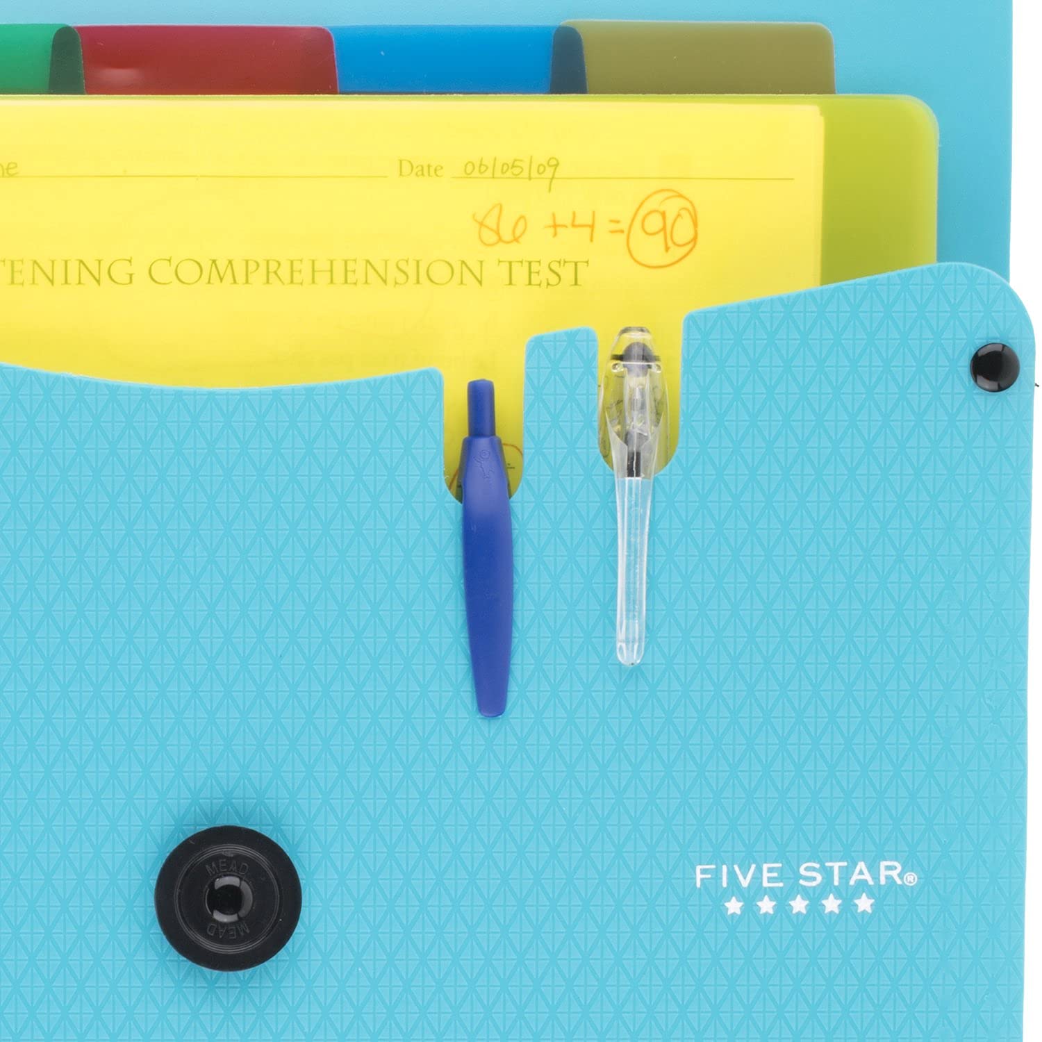 Five Star Expanding File Folder, 5Pocket Vertical Expandable File
