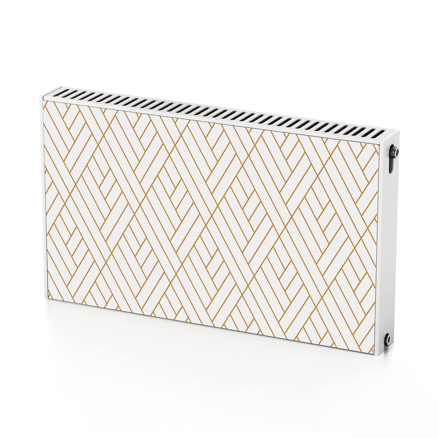 Autocollant de radiateur magnétique 100x60 cm à rayures géométriques