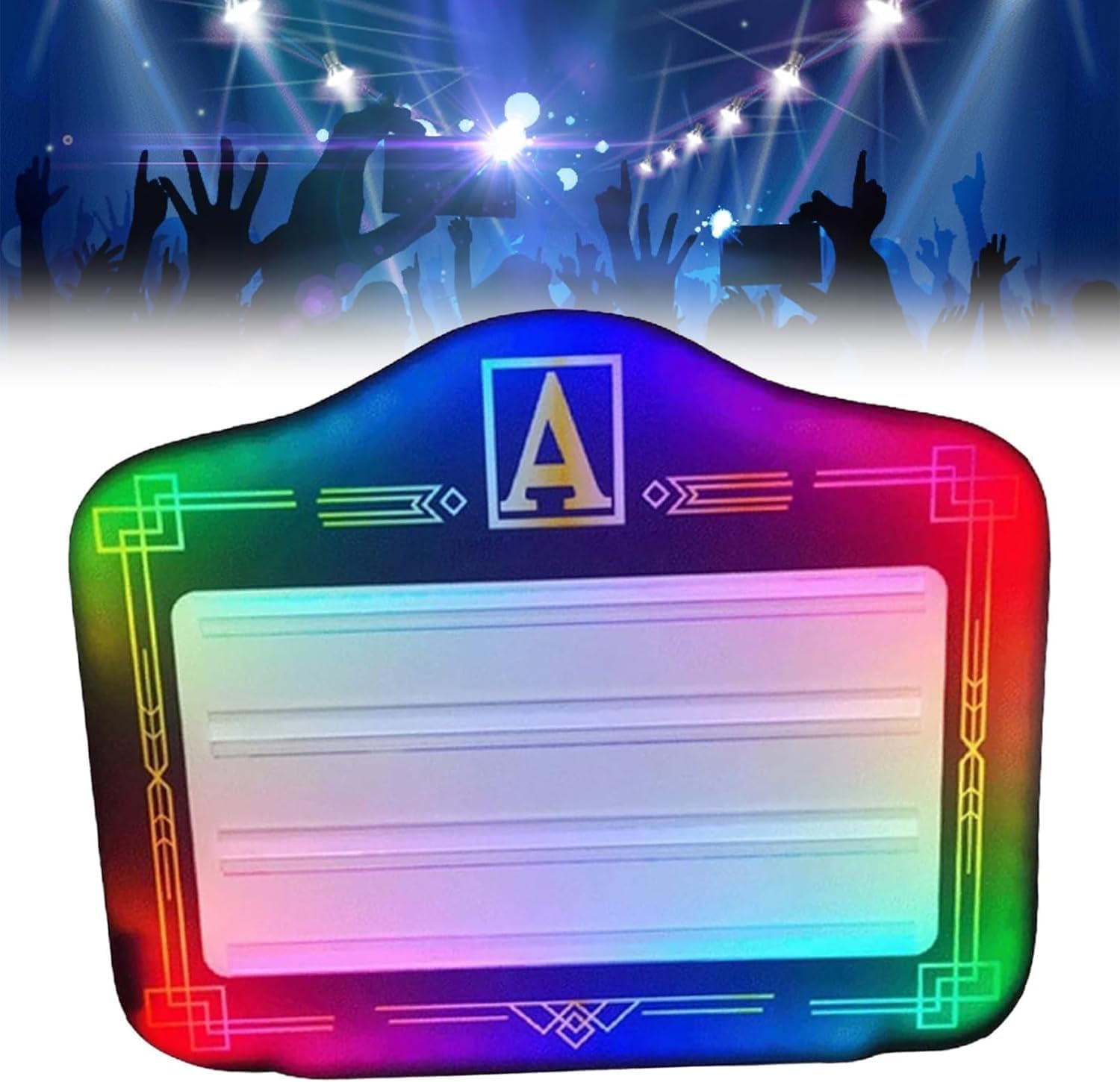 Presentador de Botellas con Letras LED y Letras Intercambiables, Cartel de Servicio de Acrílico para VIP, Club, Bar y Decoración de Fiestas - Recargable USB-C, Pantalla Luminosa Multicolor
