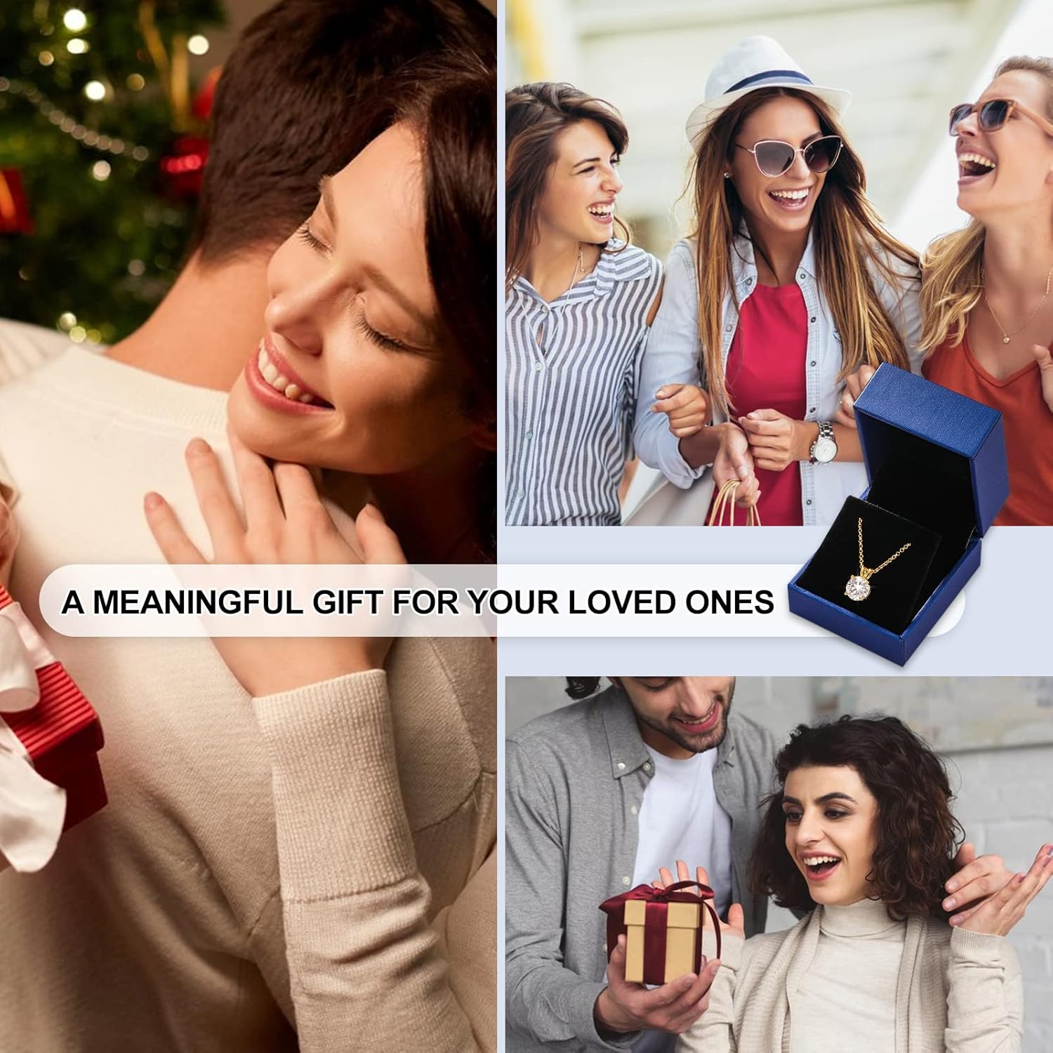 TUHE Moissanite Necklace 0.1-12 Carats 18K Gold Vermeil 925 Sterling Silver Necklace 3-15MM Solitaire D Color VVS1 Round Lab Created Moissanite Pendant Dainty Gold Necklaces for Women Valentines Gifts - Image 9