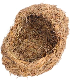 BELLIFFY Nido De Natural para Gatos Cómoda Cama para Dormir para Gatos Cama para Mascotas para Hámster Conejillo De Indias Accesorio para Mascotas Color Amarillo Claro