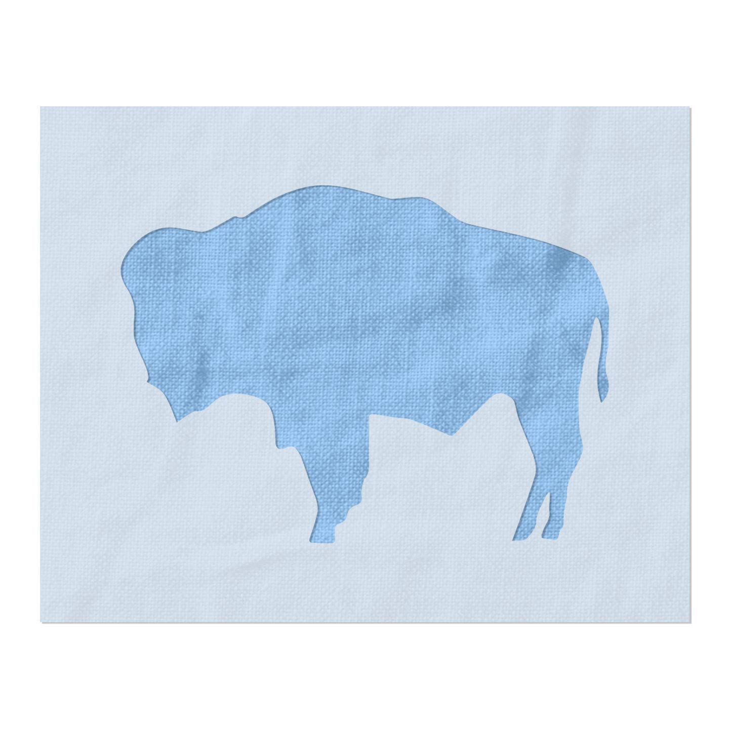 Stencil Stop - Szablon flagi Buffalo Wyoming - Wielokrotnego użytku do projektów DIY, malowania, rysowania, rzemiosła - 14 mm Mylar Plastik (30,5 x 22,3 cm)