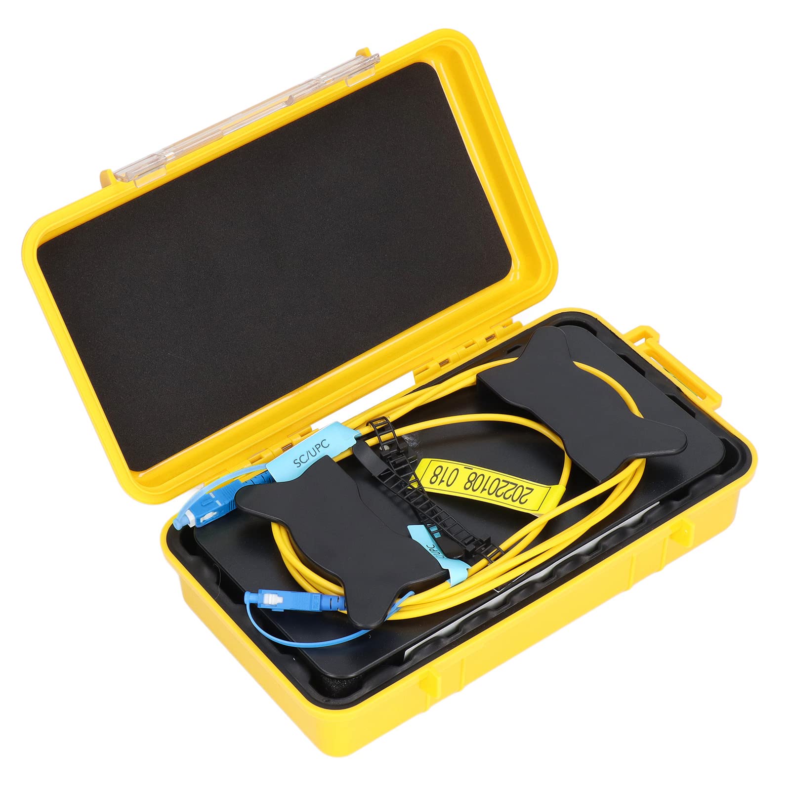 Scatola per cavi jumper di lancio OTDR in modalità singola, cavo di prolunga per test in fibra ottica, cavo di test in fibra ottica da 2000 metri per tester OTDR con design sigilla