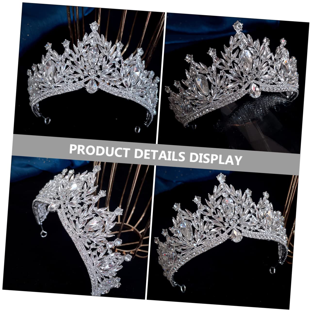 VICASKY 4 Pezzi Sposa con Accessorio per Compleanno Matrimonio e Prom Gioielli Raffinati per Cerimonia