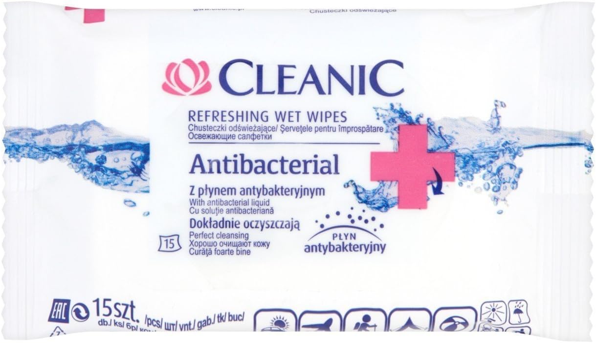 Cleanic Refreshing Wet Wipes 3 x 15 pcs