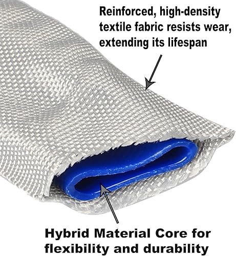 Miniatura 2 de YOTOO Manguera de jardín de 50 pies, ligera, duradera, flexible, no expandible, sin torceduras, con accesorios de latón macizo para exteriores,