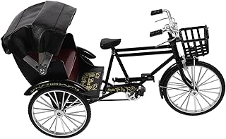 DECHOUS Vintage Home Decor Vintage Home Decor Vintage Mini Tricycle Finger Bike Vintage Home Office Bike Decoration Art Ornaments Figurines Bike Sculpture for Gifts Black Minibike