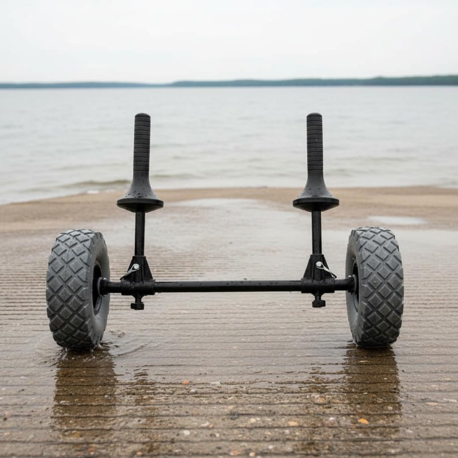 Remolque para Kayak Carrito Porta Kayak Carro Transporte Náutico Soporte Ajustable con Estructura Metálica y Acolchado de Espuma Diseño para Suave en, Naranja