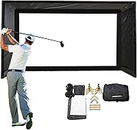 Vista 12 de DIY Golf Simulator Enclosure - Easy-Setup Golf Simulators for Home - Includes SIGPRO Premium Impact Golf Screen, Enclosure Surround, Protective Foam
