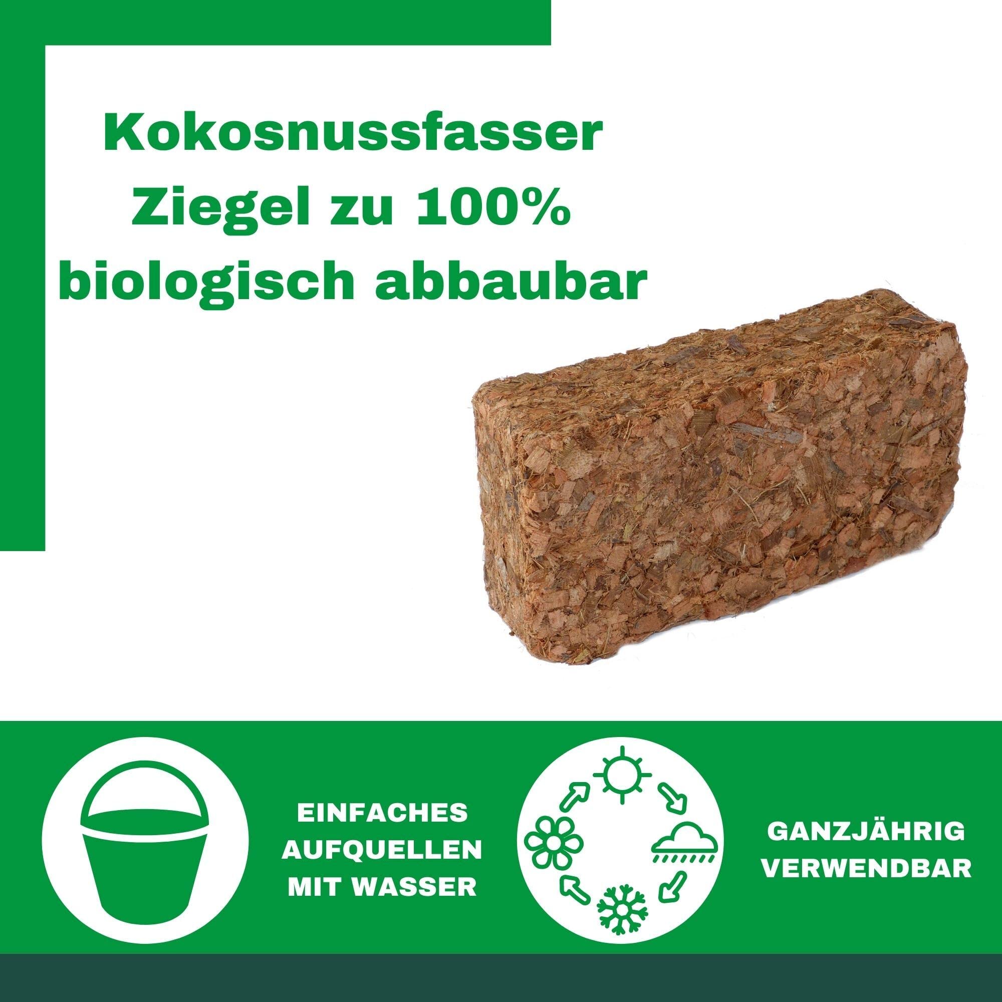 Novatool Kokosstenen humusbaksteen kokosaarde bloemenaarde kamerplanten