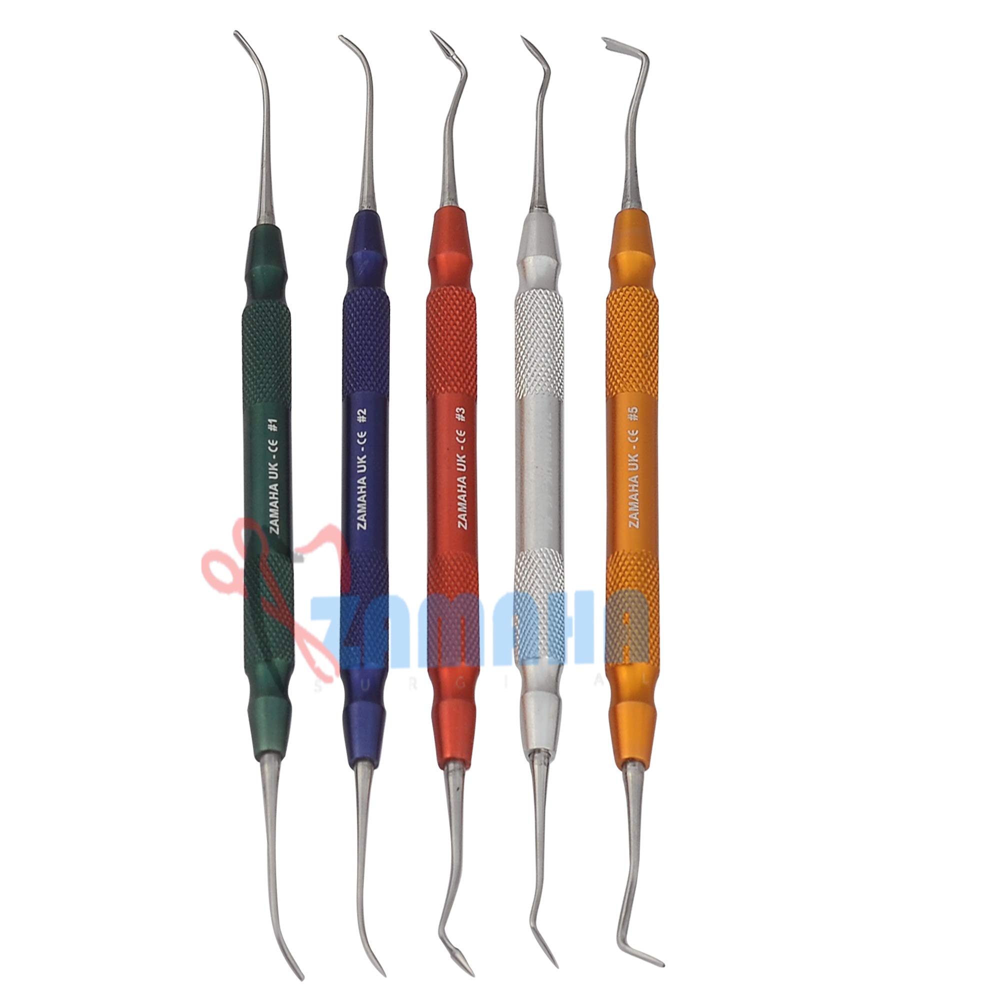 Dentistry P.K Thomas Set 5 Pcs Dental Wax Carving Modelling Carving Instruments