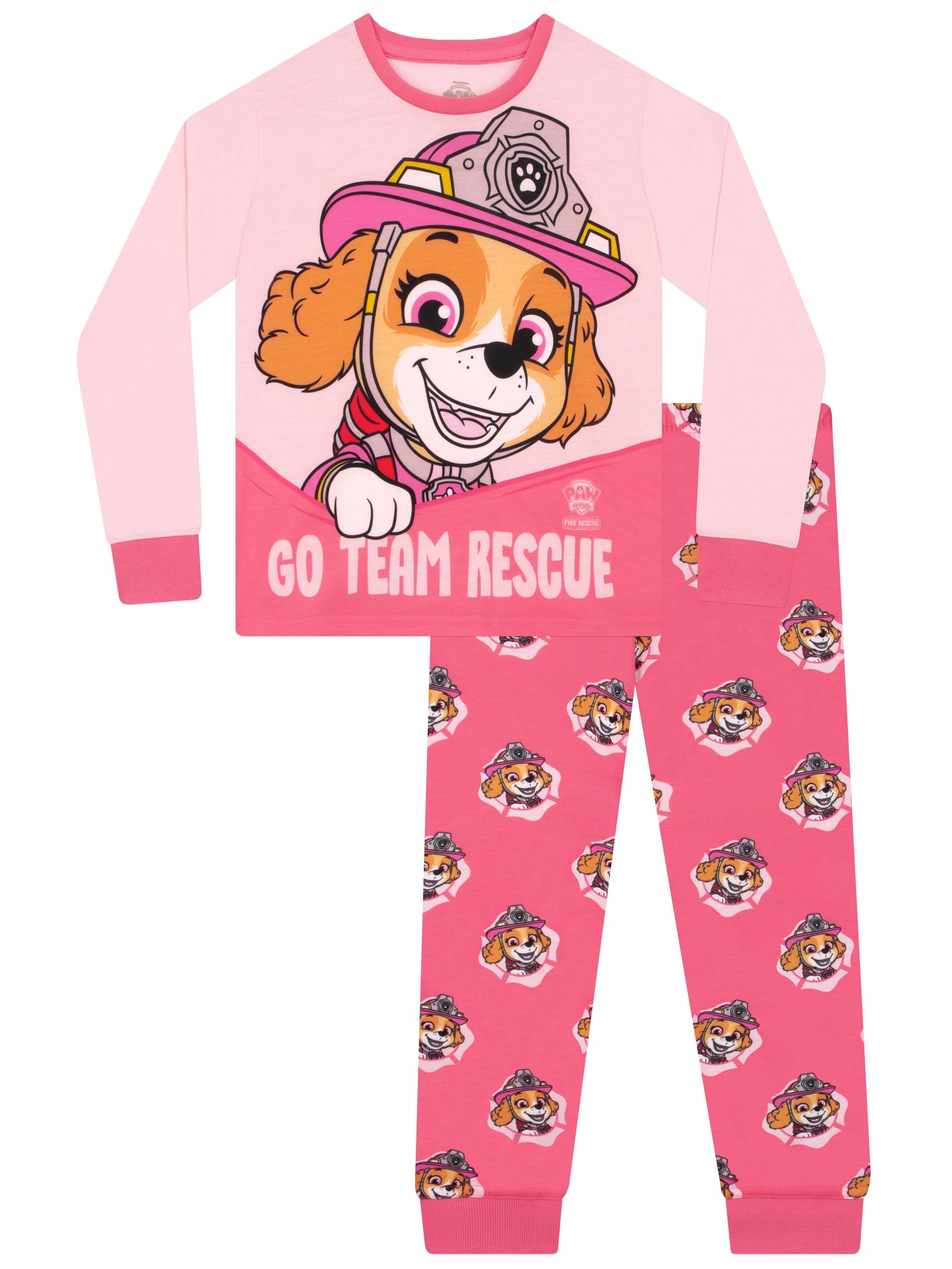 Paw Patrol Girls Pink Pyjamas, Skye Pyjamas, Long Sleeve Kids Pjs, Skye ’ Pyjama Sets, 18-24 Months