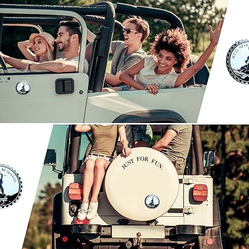 Miniatura 96 de 2 PCS Freedom Badge Rated Car Emblem, 4 x 4 Metal Automotive Badge, 3D Round Metal Car Badges Emblems, Car Badge Decals Stickers Compatible with