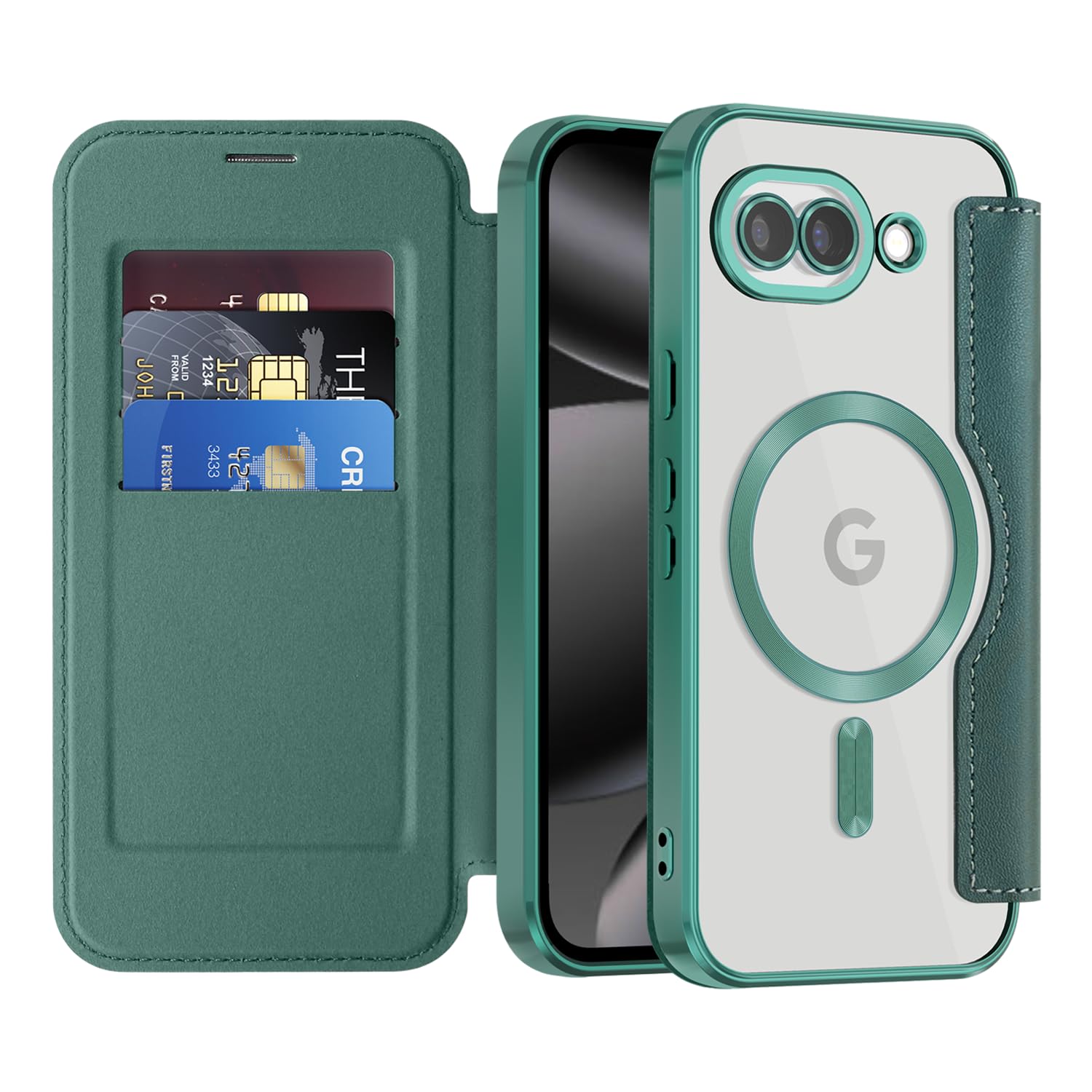 Coque transparente pour Google Pixel 10a étui en cuir galvanisé - 8
