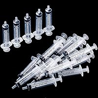 Vista 5 de Paquete de 20 jeringas de plástico con medición, adecuadas para medir, dispensar agua, rellenar (0.17 oz/5 ml)