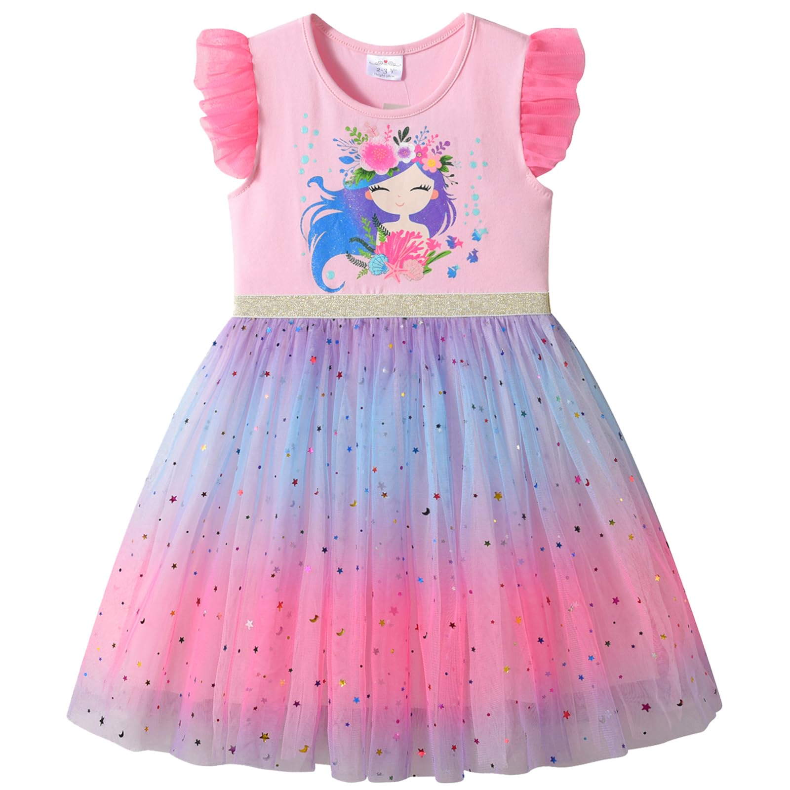 VIKITA Girls Dresses Princess Dress Flower Tulle Birthday Party Dress Girls Clothing 2-8 Years — view 16