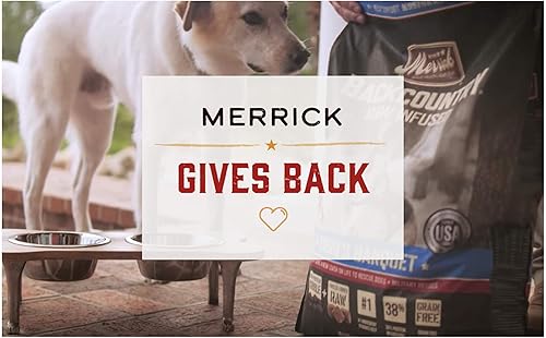 Miniatura 11 de Merrick Alimento enlatado natural y de primera calidad sin granos, receta húmeda suave y saludable, cena de pato real, (paquete de 12) latas de 12.7