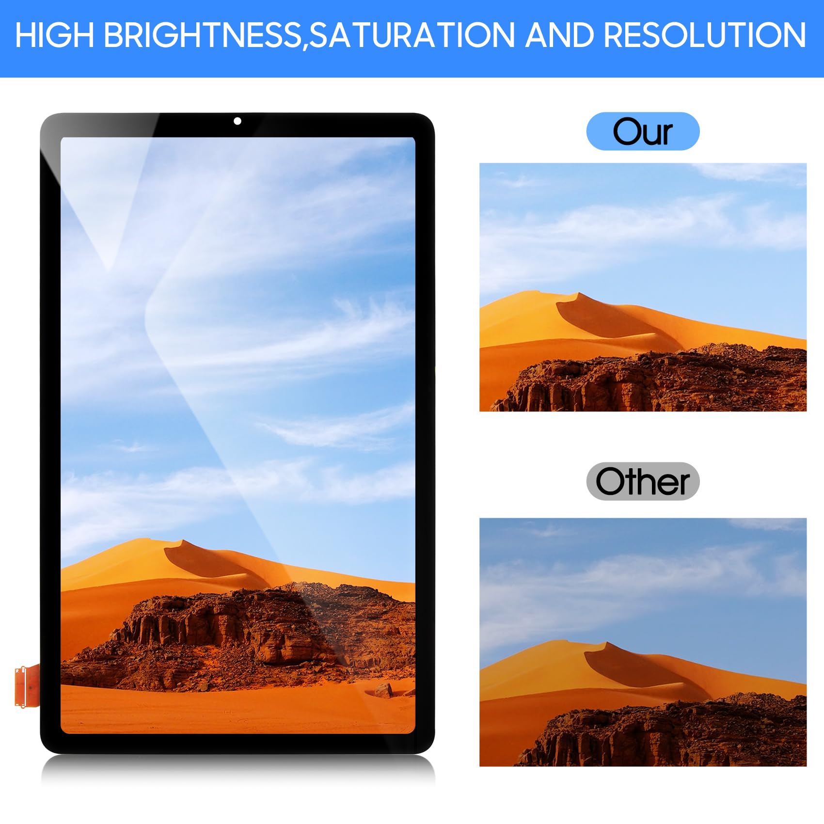 Schermo LCD per Samsung Galaxy Tab S6 Lite 2024, display LCD per Samsung Galaxy Tab S6 Lite 2024 SM-P620 SM-P625 P620 P625 Display Touch Screen Digitizer Ricambio Kit di Riparazione (nero)