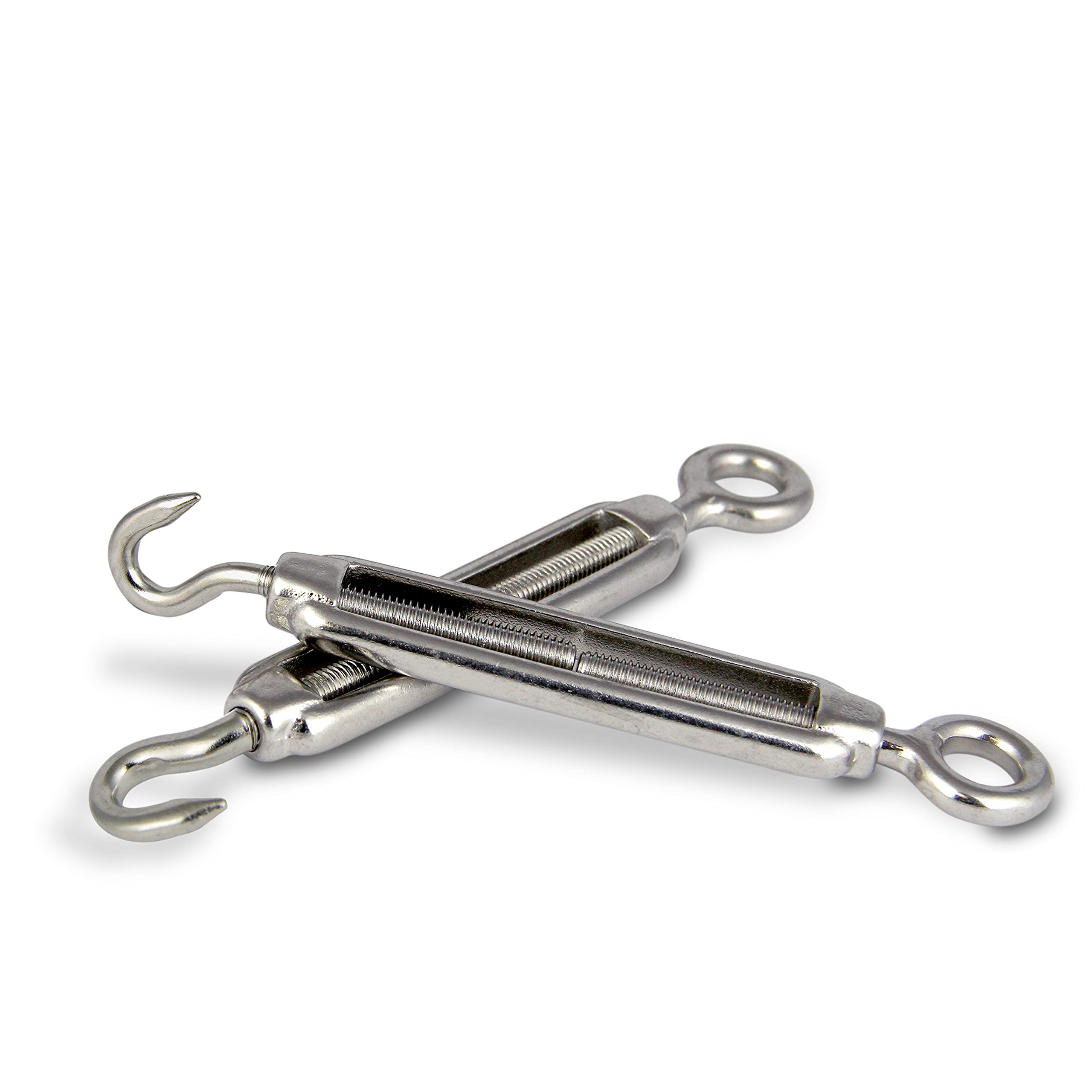 PROTECH 10 Stück Drahtspanner M12 Edelstahl A4 rostfreier V4A Drahtseil Spanner Spannschlösser Seilspanner Spannhaken Spanner für Seil