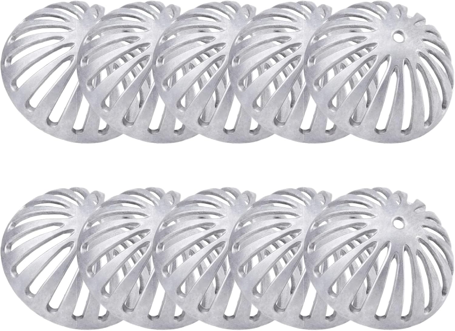 Floor Sink Dome Strainer Cover, Heavy Duty Aluminum Dome Drain Cover, Floor Drain Cover for Restaurant, Home, Garden, Kitchen, Bar, Buffet or Food Service 5-1/2" W x 2-1/4"H(10PCS)