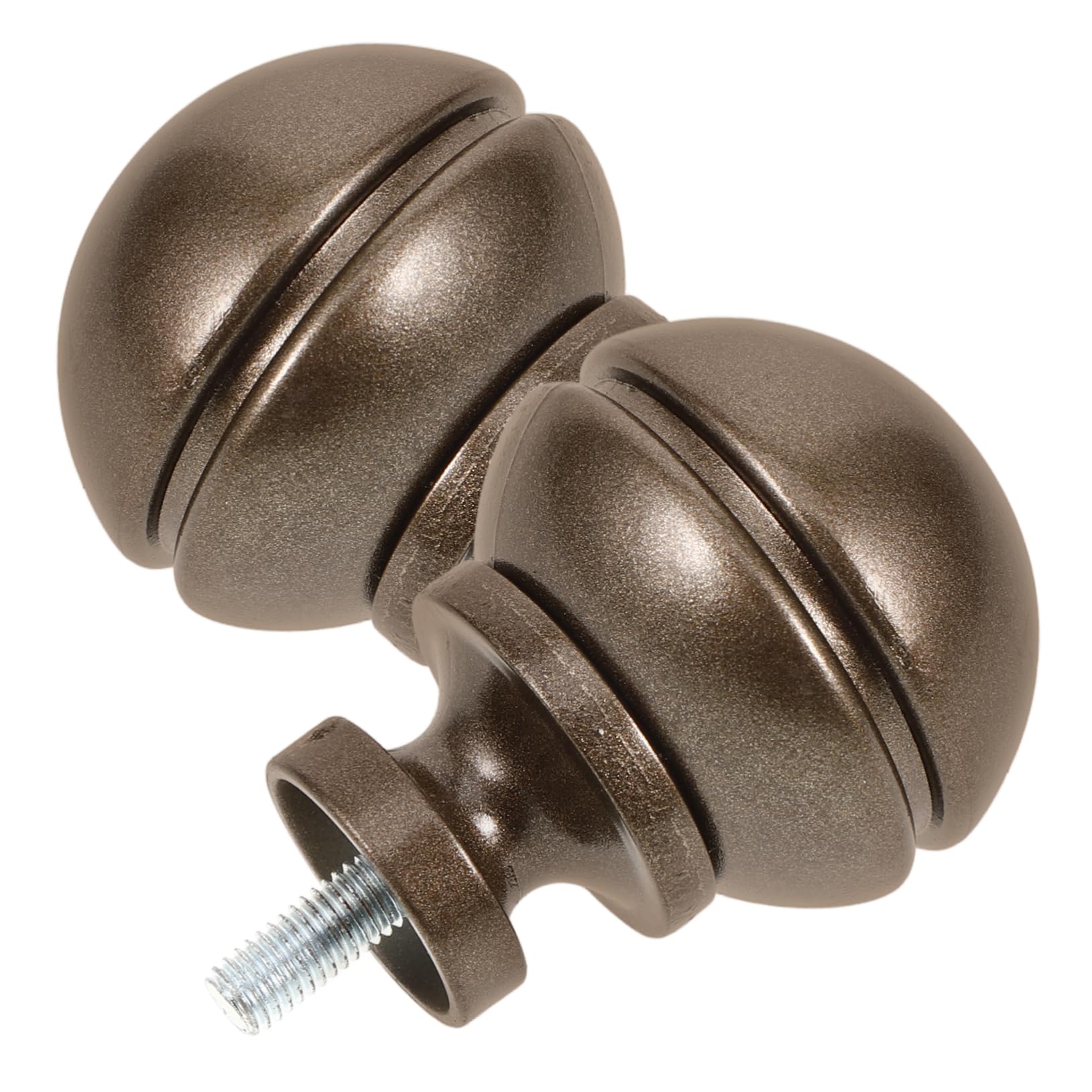 ABOOFAN Curtain Rod End Caps Bronze Replacement for Finials Decorative Easy Installation