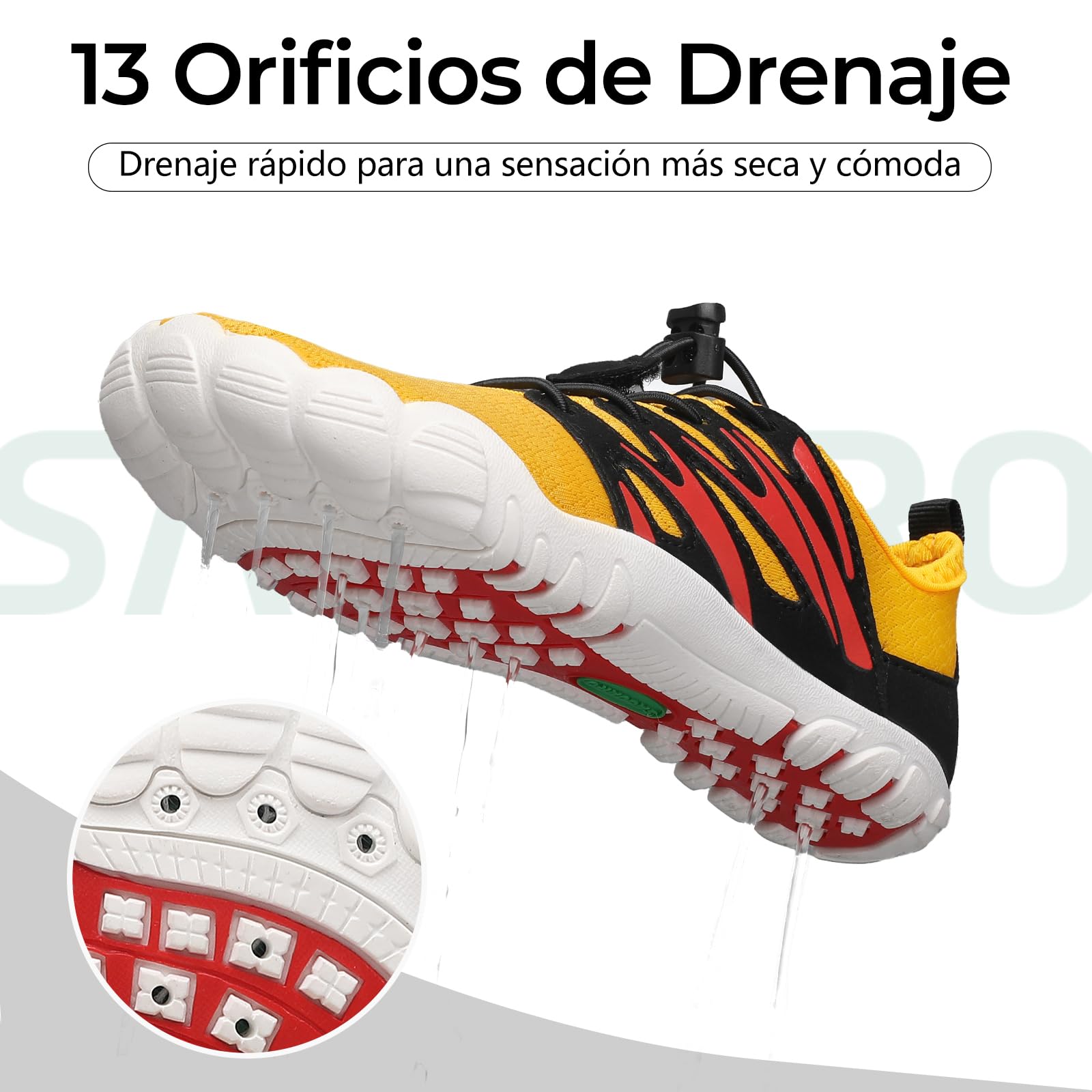 SAGUARO Badeschuhe Barfußschuhe Kinder - Breite Schnell Trocknend Leicht Weich - Strand Meer & Surfen, Gr.25-38
