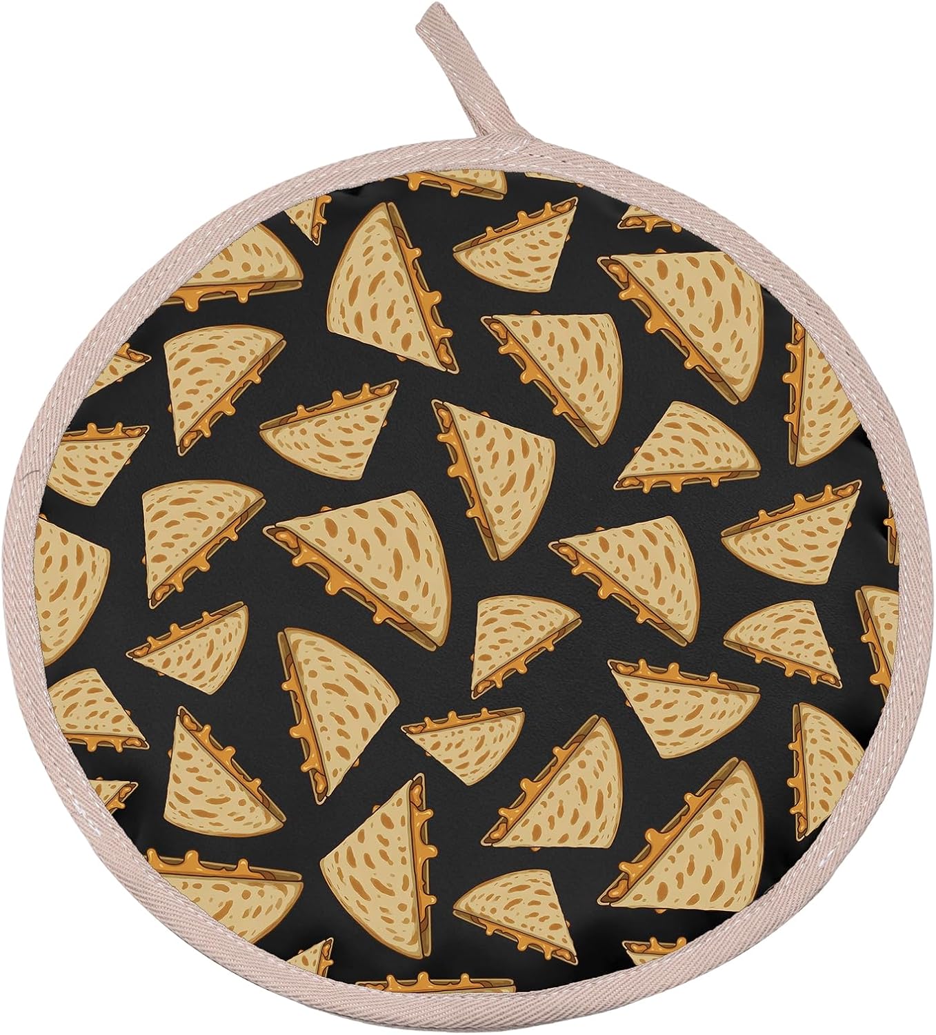 HOLLP 1-Pack Quesadilla Tortilla Warmer Pouch Mexican Mom Gifts Mexican Food Tortilla Warmer Quesadilla Theme Gift (Quesadilla T)